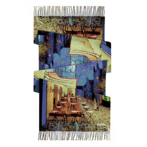 van gogh starry night cashmere feel scarf winter art shawl