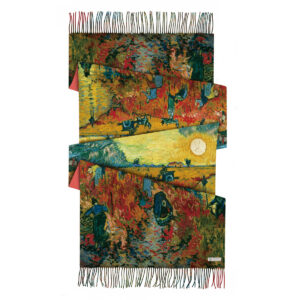 van gogh starry night cashmere feel scarf winter art shawl