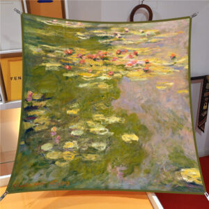 van gogh artistic square scarf 35 inch starry night & floral twill wrap