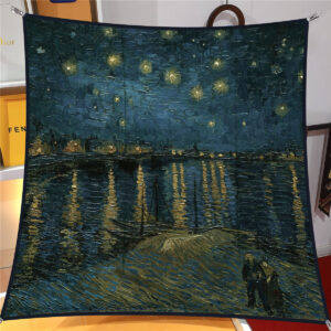 van gogh artistic square scarf 35 inch starry night & floral twill wrap